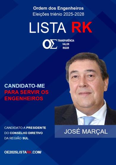 Lista RK candidata ao Conselho Diretivo da Região Sul liderada por José Marçal pede maior investimento nos engenheiros e menos despesismo